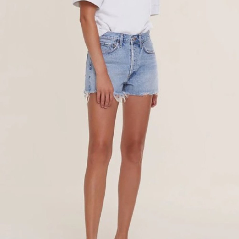 Agolde Women's Parker Cutoff Shorts In Encore